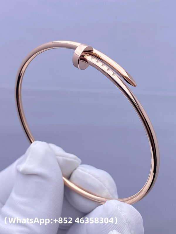 Custom Solid 18k Gold Cartier Jewelry Juste un Clou Bracelet Small Model