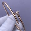 Custom Solid 18k Gold Cartier Jewelry Juste un Clou Bracelet Small Model Diamonds