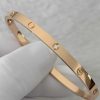 Custom Solid 18k Gold Cartier Jewelry LOVE Bracelet Small Model 6 Diamonds Custom Solid 18k Gold Cartier Jewelry LOVE Bracelet Small Model 6 Diamonds