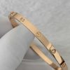 Custom Solid 18k Gold Cartier Jewelry LOVE Bracelet Small Model 6 Diamonds Custom Solid 18k Gold Cartier Jewelry LOVE Bracelet Small Model 6 Diamonds