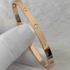 Custom Solid 18k Gold Cartier Jewelry LOVE Bracelet Small Model 6 Diamonds Custom Solid 18k Gold Cartier Jewelry LOVE Bracelet Small Model 6 Diamonds