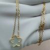 Custom Solid 18k Gold Van Cleef & Arpels Jewelry Lucky Alhambra Star Pendant Necklace and Mother of Pearl Custom Solid 18k Gold Van Cleef & Arpels Jewelry Lucky Alhambra Star Pendant Necklace and Mother of Pearl