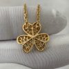 Custom Solid 18k Gold Van Cleef & Arpels Jewelry Frivole Pendant Small Model Custom Solid 18k Gold Van Cleef & Arpels Jewelry Frivole Pendant Small Model