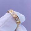 Custom Solid 18k Gold Cartier Jewelry LOVE Ring Small Model Paved Diamonds