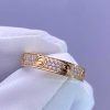 Custom Solid 18k Gold Cartier Jewelry LOVE Ring Small Model Paved Diamonds