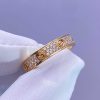 Custom Solid 18k Gold Cartier Jewelry LOVE Ring Small Model Paved Diamonds