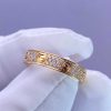Custom Solid 18k Gold Cartier Jewelry LOVE Ring Small Model Paved Diamonds