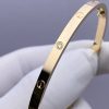 Custom Solid 18k Gold Cartier Jewelry LOVE Bracelet Small Model 6 Diamonds Custom Solid 18k Gold Cartier Jewelry LOVE Bracelet Small Model 6 Diamonds