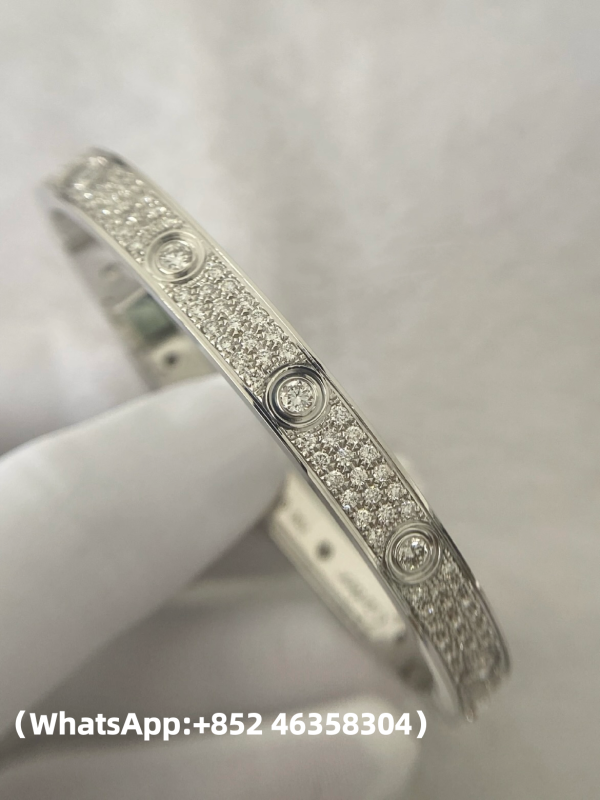 Custom Solid 18k Gold Cartier Jewelry LOVE Bracelet Classic Model Paved 10 Diamonds Custom Solid 18k Gold Cartier Jewelry LOVE Bracelet Classic Model Paved 10 Diamonds