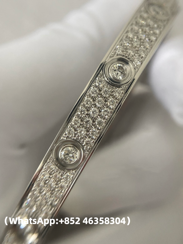 Custom Solid 18k Gold Cartier Jewelry LOVE Bracelet Classic Model Paved 10 Diamonds Custom Solid 18k Gold Cartier Jewelry LOVE Bracelet Classic Model Paved 10 Diamonds